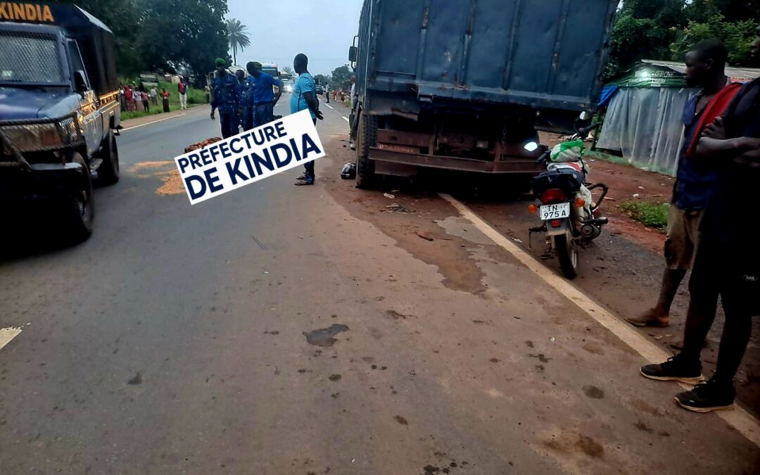 Kindia : un gendarme meurt dans un accident de la circulation à Foulaya